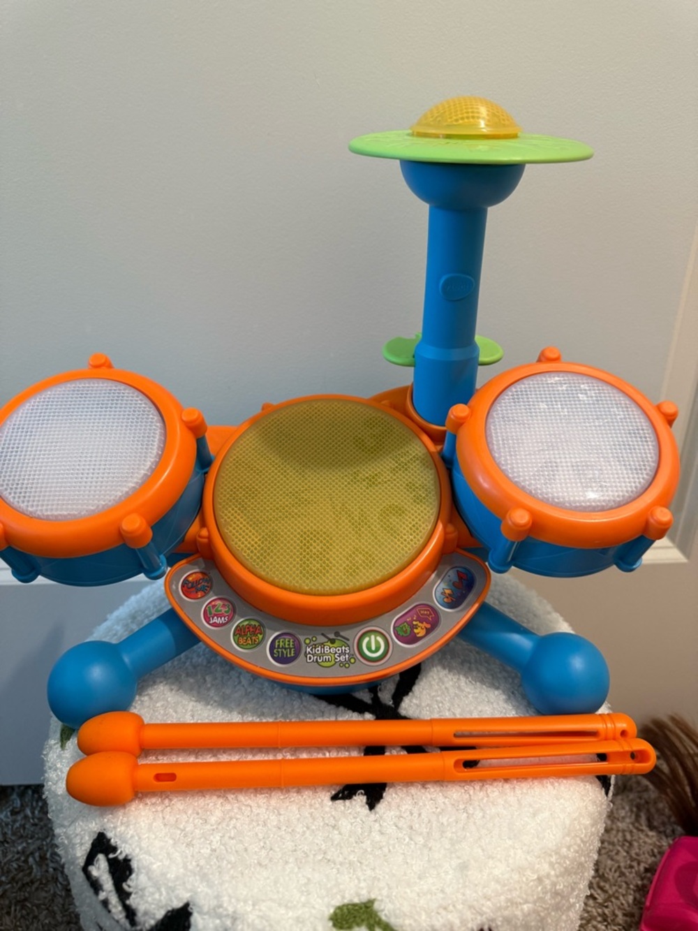 KidBeat Interactive Drum Set - Blue, Orange & Green